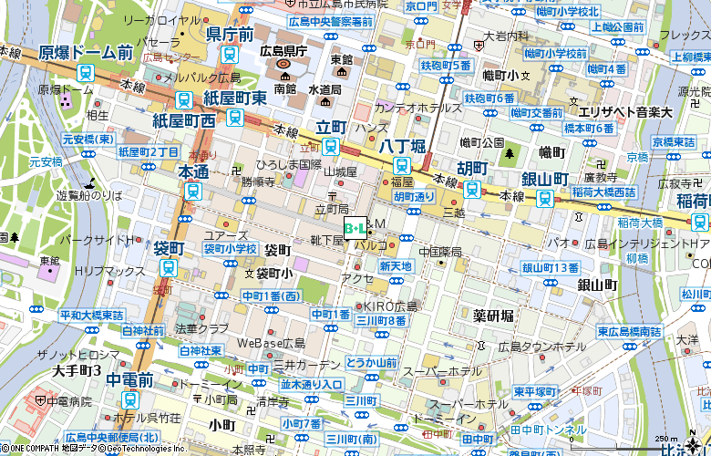 眼鏡市場　広島本店(00382)付近の地図